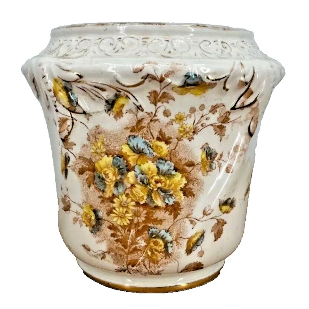 S.P and Co. England Ripon Floral Porcelain Transferware 7.5